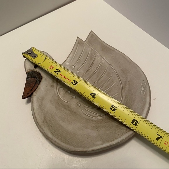 Studio Art Pottery Swan Trinket Dish Probably Shayla Marsh Studios - Picture 6 of 6